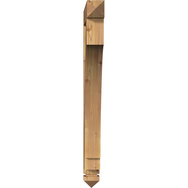 Imperial Arts & Crafts Smooth Bracket, Western Red Cedar, 3 1/2W X 28D X 40H